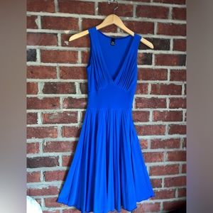 Royal blue “Marilyn Monroe” pleated dress